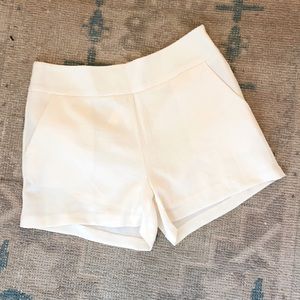 NWT Cream Crepe Side Zip Dress Shorts